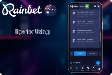 Tips for Using Rainbet bonus section